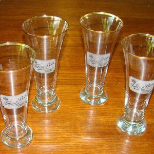 Vintage Tuborg Beer Glasses set of 4